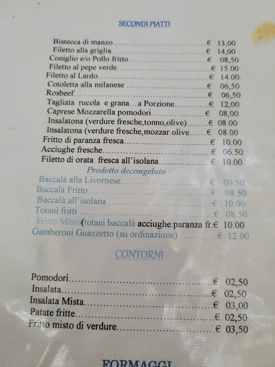 Menu Ristorante Trattoria Da Rosa-4