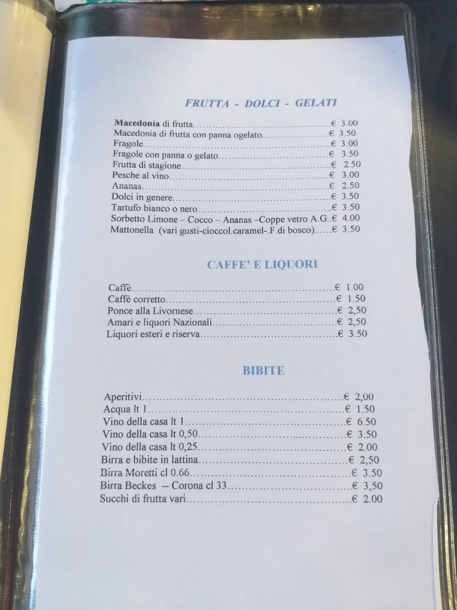 Menu Ristorante Trattoria Da Rosa-6