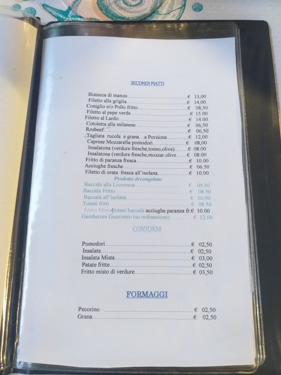 Menu Ristorante Trattoria Da Rosa-8